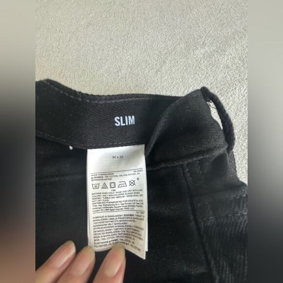 Banana Republic The Traveler Men's Black Slim Straight Jeans 34 X 32 - Picture 4 of 4